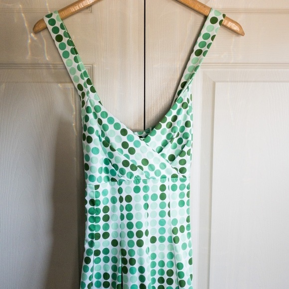 𝅺CALVIN Klein A-Line Dress Polkadot Designer Ladies Womens Size 10, fitted. - Picture 3 of 14